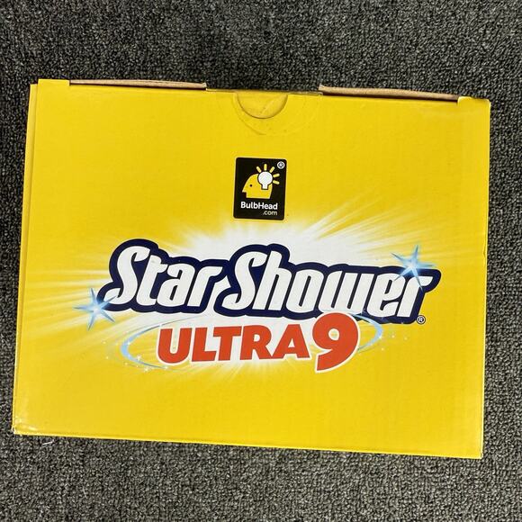 Star Shower Ultra 9 Christmas Laser Projector Red Green W/ Remote Light Show NEW - Picture 2 of 4